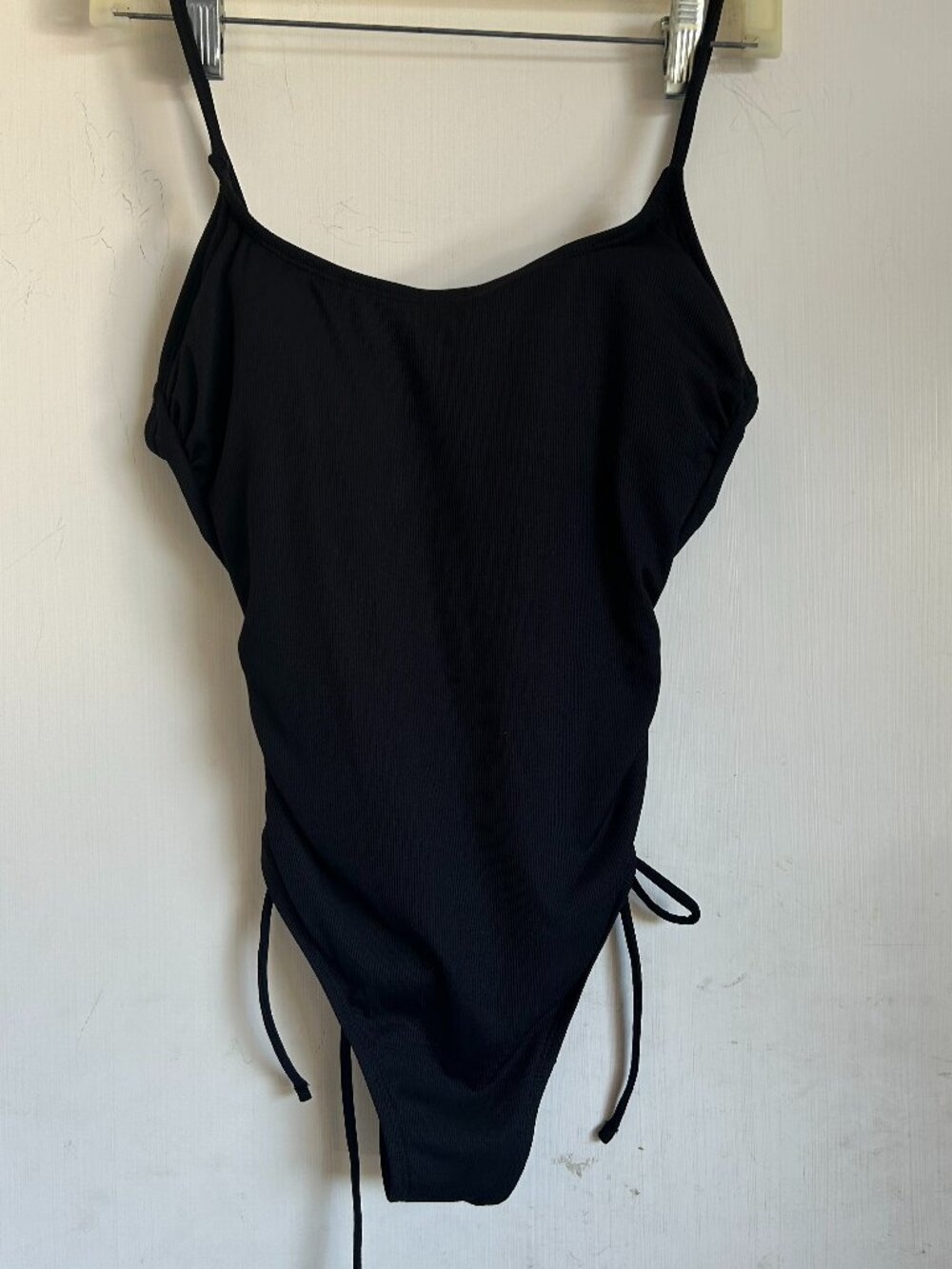 Shade & Shore - Black Cinched Side One Piece Bathing Suit